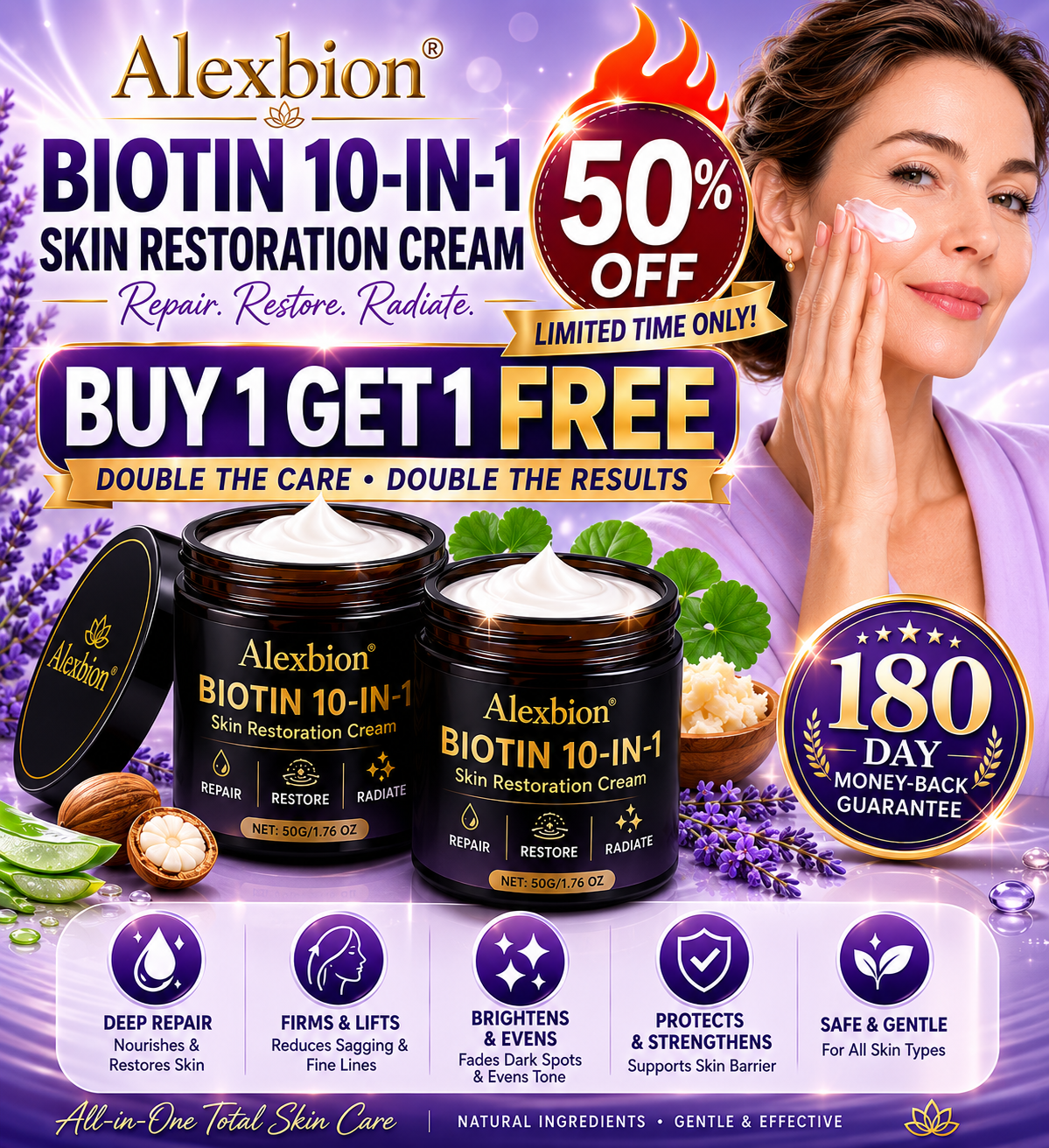 Outsidezi BIOTIN 10-IN-1 SKIN RESTORATION CREAM