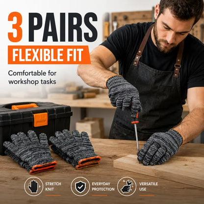 🔥Final 3 hours 50% off:Unisex gardening gloves; versatile work gloves with strong grip, made of stretchy, breathable knit fabric; suitable for gardening, DIY, household chores, and workshop tasks