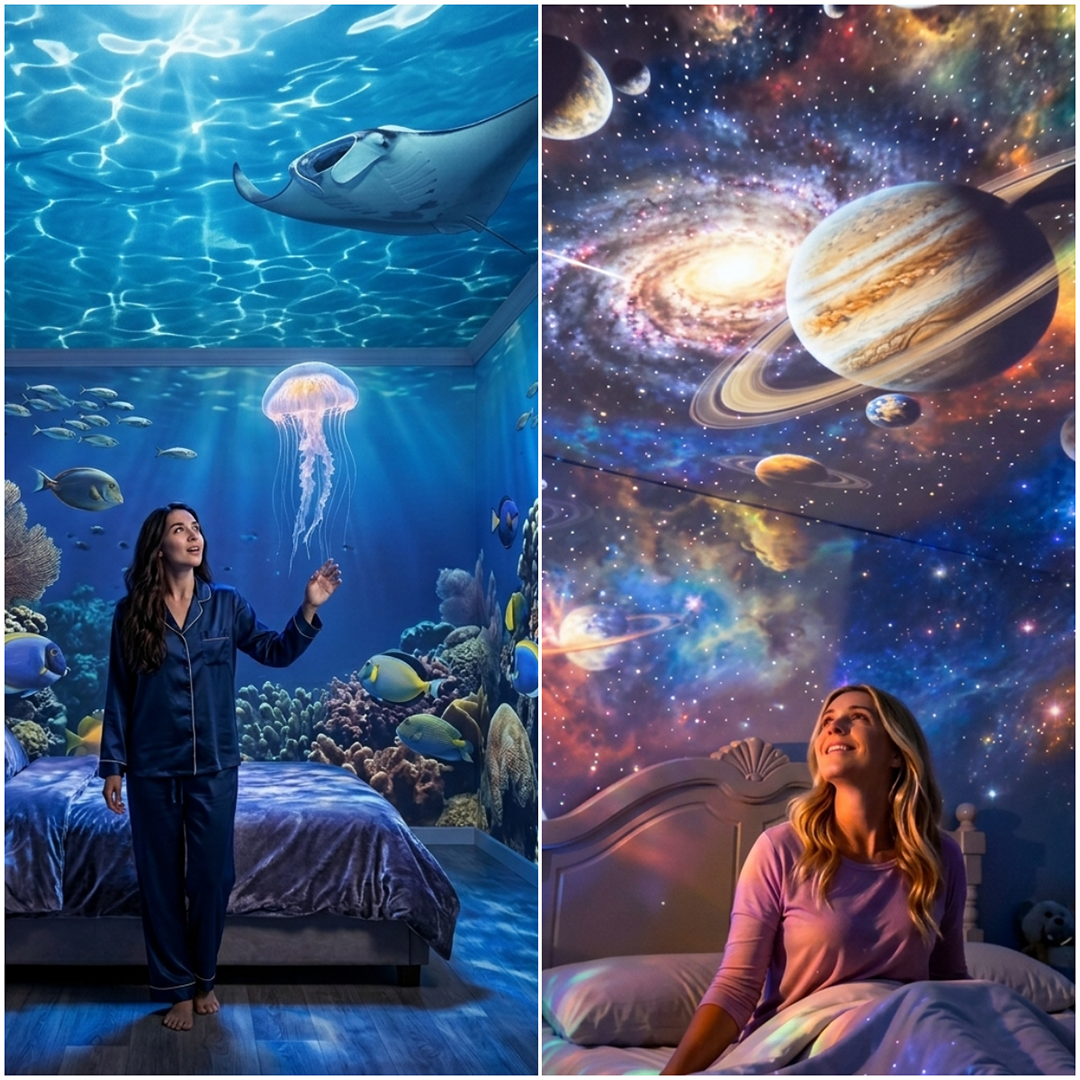🔥🔥🔥5D Galaxy Ocean Projector for Bedroom