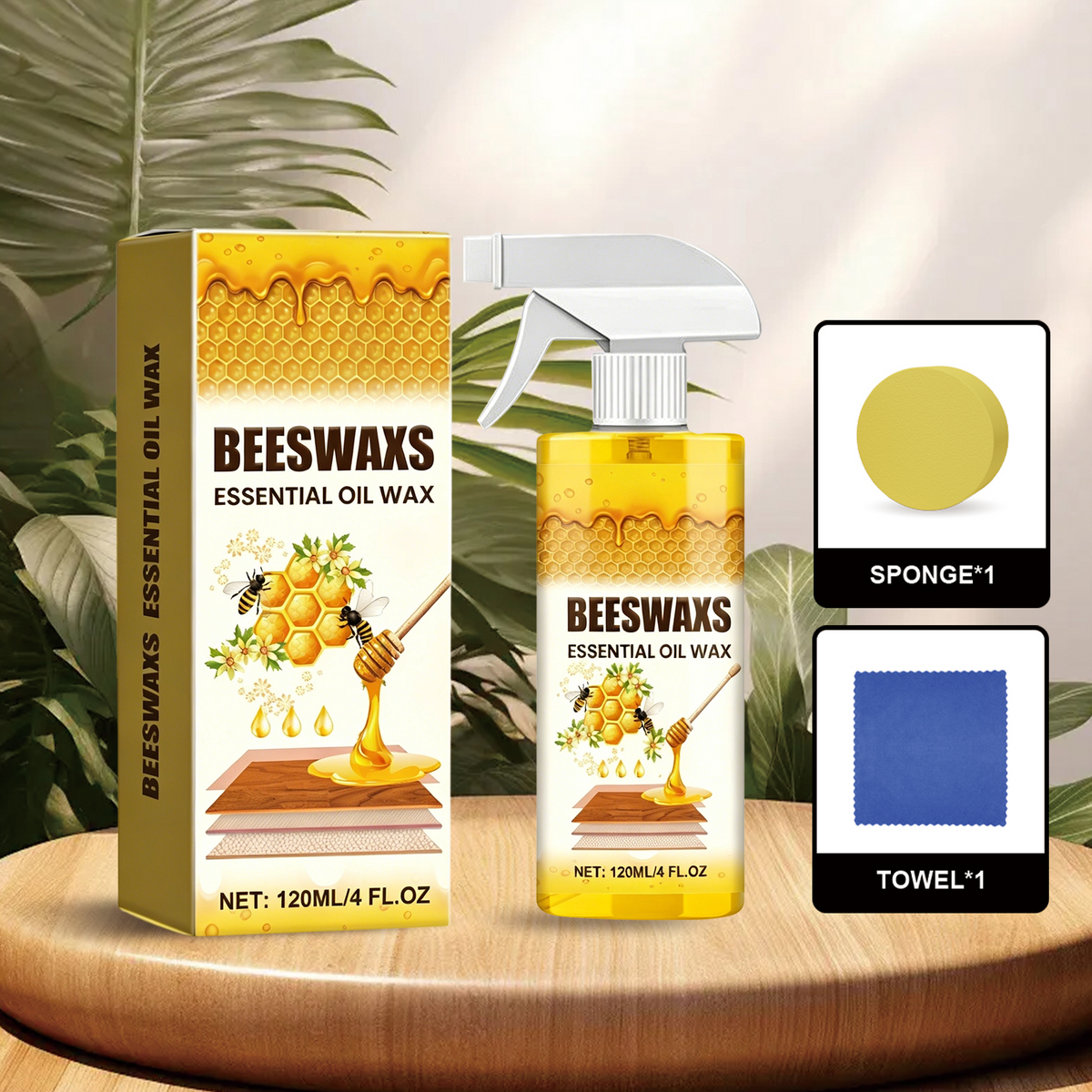 🔥🔥🔥Beeswax Floor Polish Spray——Instant Shine, Green & Safe