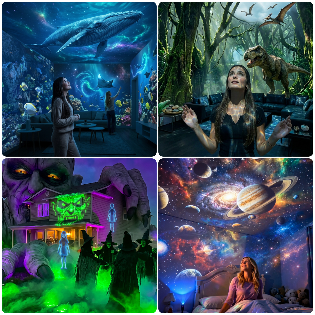 🔥🔥🔥5D Galaxy Ocean Projector for Bedroom