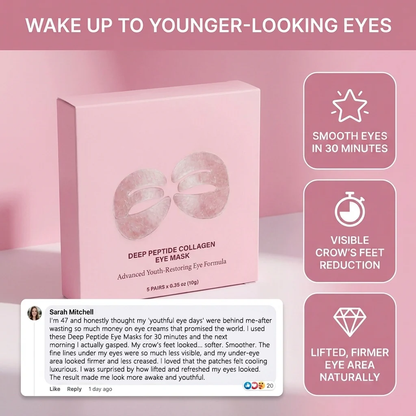 Crepey Under-Eyes Begone | Deep Peptide Collagen Mask
