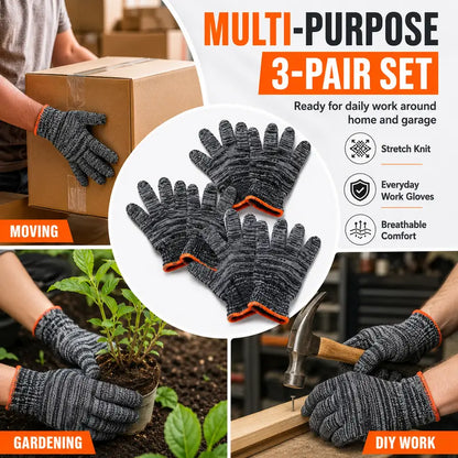 🔥Final 3 hours 50% off:Unisex gardening gloves; versatile work gloves with strong grip, made of stretchy, breathable knit fabric; suitable for gardening, DIY, household chores, and workshop tasks