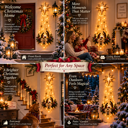 ✨Last Day 49% OFF✨✝️ Bethlehem Star – Lighted Nativity Wall Decor