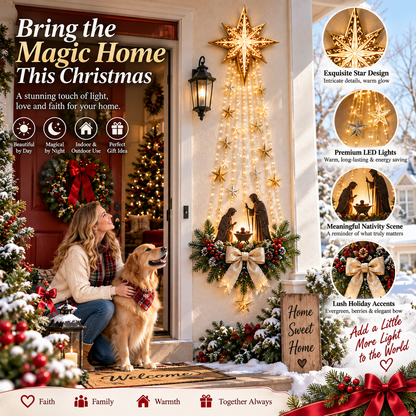 ✨Last Day 50% OFF✨✝️Lighted Bethlehem Star Christmas Wall&Porch Decor